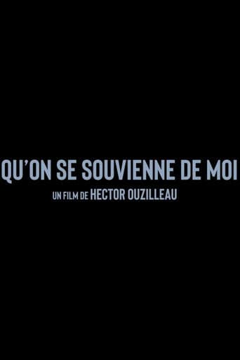 Qu'on se souvienne de moi