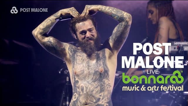 Post Malone live at Bonnaroo 2024