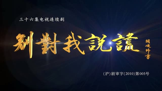 别对我说谎