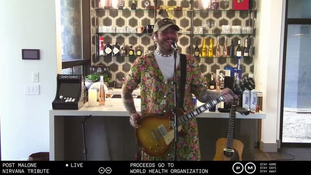 Post Malone Nirvana Tribute Livestream