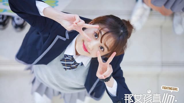 那女孩真帅