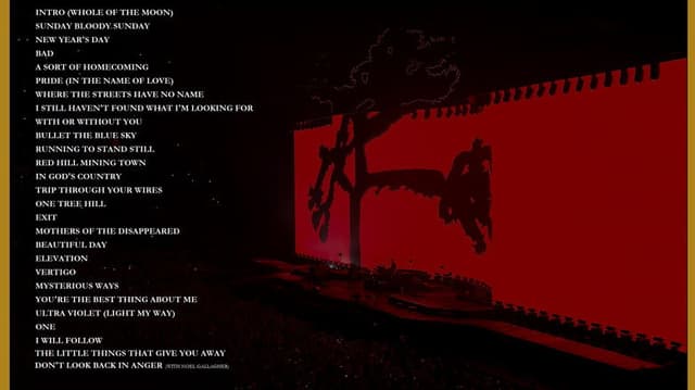 U2: The Joshua Tree Tour 2017