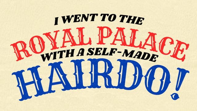 I Went to The Royal Palace With a Self-Made Hairdo!
