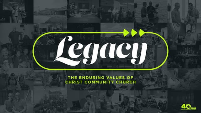 Making Passionate Disciples: 40 Years of Christ Community Church