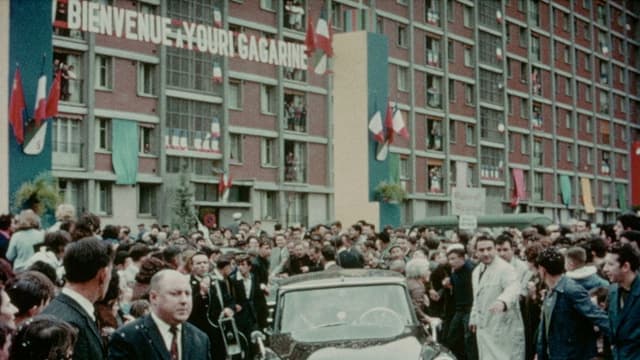 Visite de Youri Gagarine à Ivry-sur-Seine