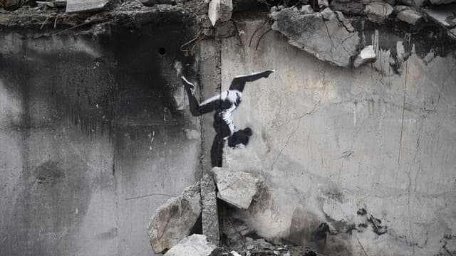 Art Vs War: Banksy And C215 In Borodianka, Ukraine